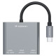 Wozinsky Hub Wozinsky WHCH-01 USB-C PD 100W HDMI 4K@30Hz USB-A 10Gbps - gray