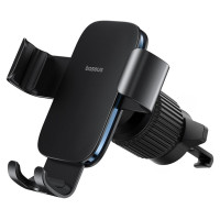 Baseus Metal Age 3 Car Phone Holder, Gravity, for Air Vent - Black