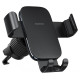 Baseus Metal Age 3 Car Phone Holder, Gravity, for Air Vent - Black