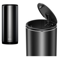 Baseus car mini waste bin with lid black (CRLJT-01)