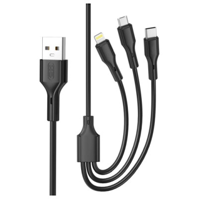 XO NB230 3in1 (Micro USB Lightning Type-C) 1m
