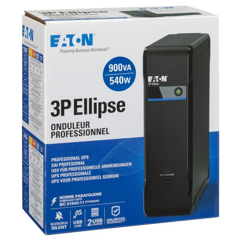 Eaton UPS TOWER 3P 900VA 540W/USB DIN 3P900UD EATON