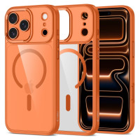 Tech-Protect MagMat MagSafe Case for iPhone 17 Pro Max - Transparent Orange