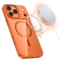 Tech-Protect MagMat MagSafe Case for iPhone 17 Pro Max - Transparent Orange