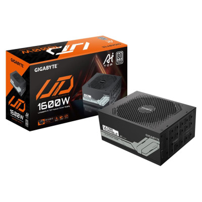 Gigabyte Power Supply|GIGABYTE|GP-UD1600PM PG5|1600 Watts|Efficiency 80 PLUS PLATINIUM|PFC Active|GP-UD1600PMPG5
