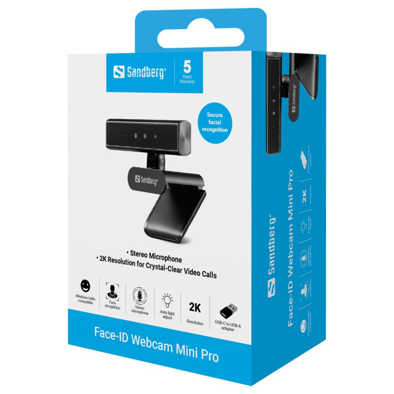 Sandberg 134-44 Face-ID Webcam Mini Pro