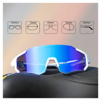 Rockbros 10183 polarizing cycling glasses - blue