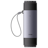 Baseus Lite Series USB-A/USB-C 3.0 SD/TF Card Reader - Gray
