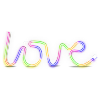 SBS Led lampa SBS Feel The Love neon effect