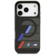 BMW M IML Metal Buttons Tricolor Lines MagSafe Case for iPhone 17 Pro Max - Black