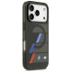 BMW M IML Metal Buttons Tricolor Lines MagSafe Case for iPhone 17 Pro Max - Black