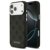 Guess Peony Hot Stamp Script MagSafe Case for iPhone 17 Pro Max - Black