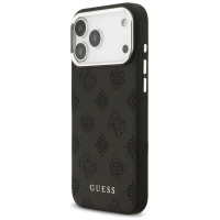 Guess Peony Hot Stamp Script MagSafe Case for iPhone 17 Pro Max - Black