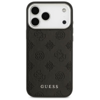 Guess Peony Hot Stamp Script MagSafe Case for iPhone 17 Pro Max - Black