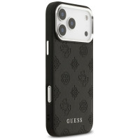 Guess Peony Hot Stamp Script MagSafe Case for iPhone 17 Pro Max - Black