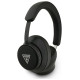 Guess Bluetooth ENC Saffiano Triangle Logo On-Ear Headphones - Black