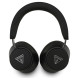 Guess Bluetooth ENC Saffiano Triangle Logo On-Ear Headphones - Black