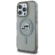 Karl Lagerfeld IML Metal Karl&Choupette Head MagSafe Case for iPhone 16 Pro - Black