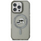 Karl Lagerfeld IML Metal Karl&Choupette Head MagSafe Case for iPhone 16 Pro - Black