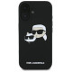 Karl Lagerfeld Silicone Nauble Heads Print MagSafe Case for iPhone 16 - Black