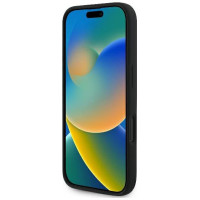 Karl Lagerfeld Silicone Nauble Heads Print MagSafe Case for iPhone 16 - Black