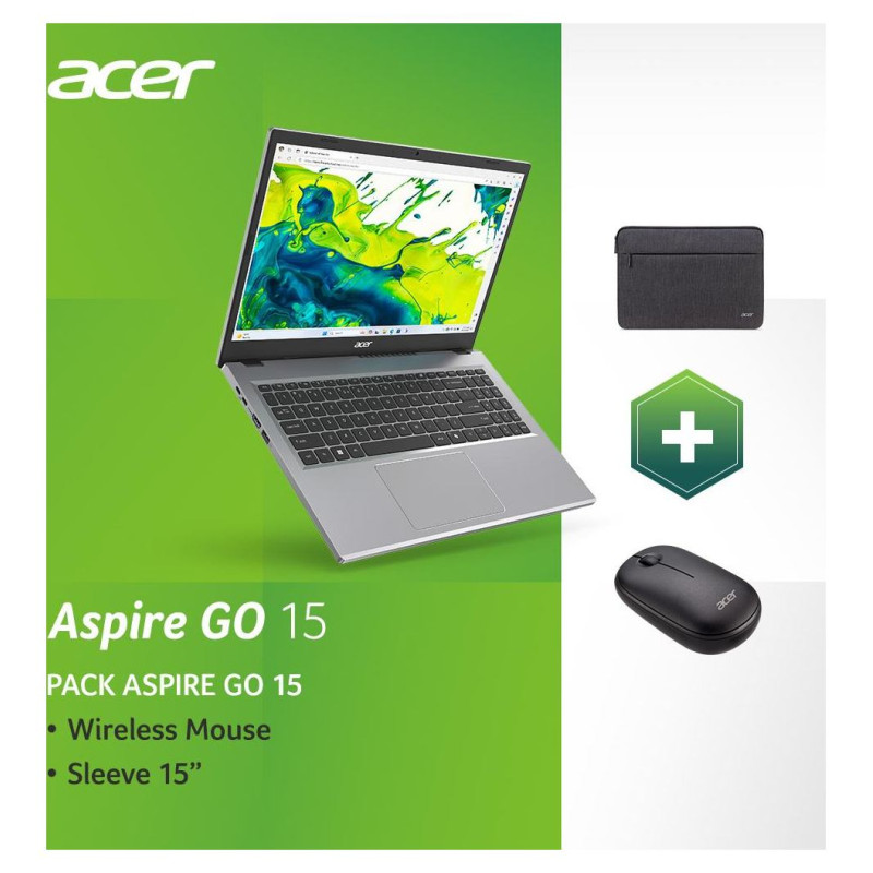 Acer Notebook|ACER|Aspire|Go 15|AG15-42P-R2WK|CPU  Ryzen 7|5825U|2000 MHz|15.6"|1920x1080|RAM 16GB|DDR4|SSD 512GB|AMD Radeon Graphics|Integrated|ENG/RUS|Windows 11 Home|Pure Silver|1.78 kg|NX.J7WEL.004
