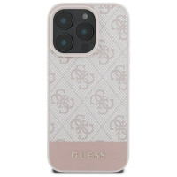 Guess 4G Bottom Stripe Case for iPhone 16 Pro Max - Pink