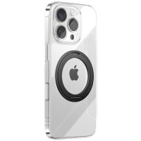 Joyroom JR-16JL6 iPhone 16 Pro Ultra-Thin MagSafe Compatible Case with 360° Ring Stand - Black