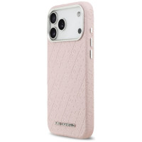 Karl Lagerfeld FW Stamped Karl MagSafe Case for iPhone 17 Pro Max - Pink