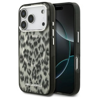 Karl Lagerfeld IML Leopard Pattern MagSafe Case for iPhone 17 Pro - Brown