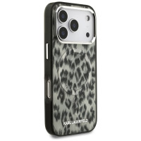 Karl Lagerfeld IML Leopard Pattern MagSafe Case for iPhone 17 Pro - Brown