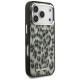 Karl Lagerfeld IML Leopard Pattern MagSafe Case for iPhone 17 Pro - Brown