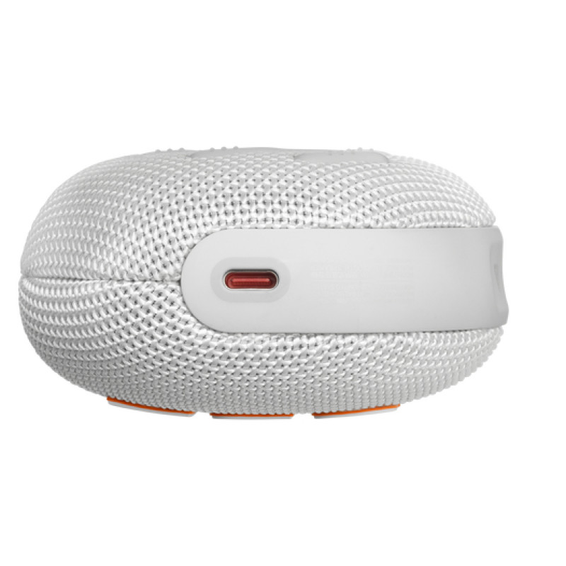 JBL ūdensizturīga portatīvā skanda ar karabīni, balts - JBLCLIP5WHT