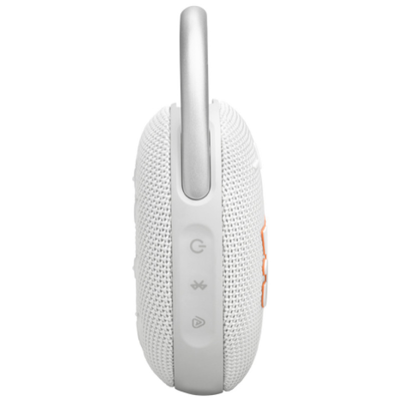 JBL ūdensizturīga portatīvā skanda ar karabīni, balts - JBLCLIP5WHT