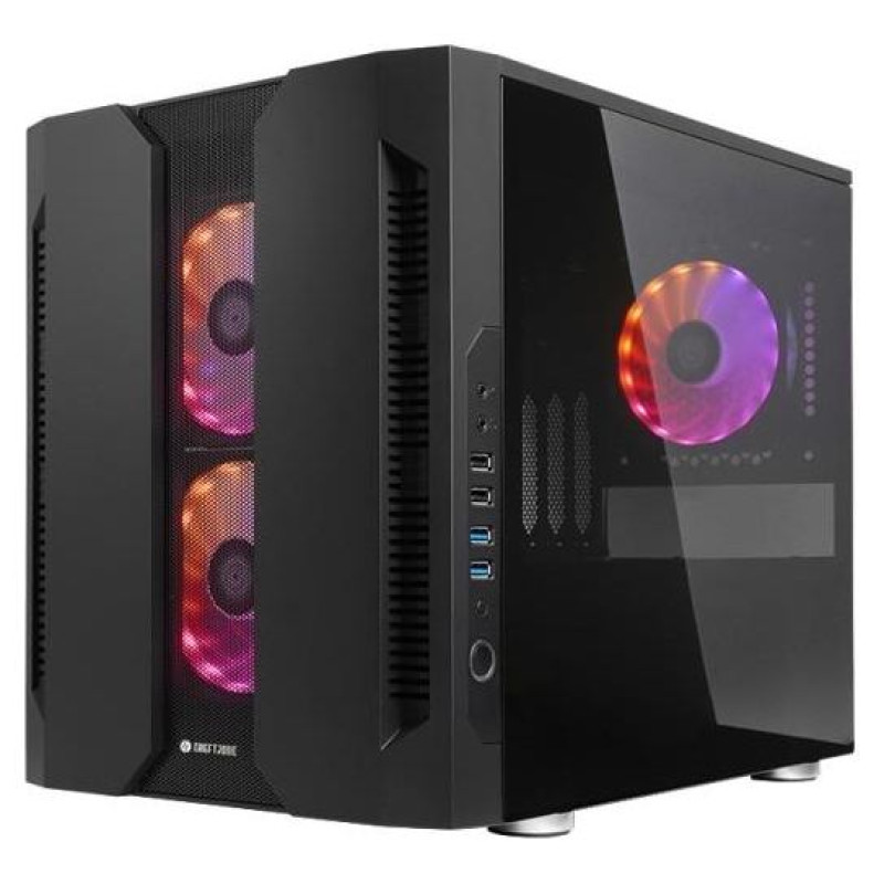 Chieftec Case|CHIEFTEC|micro ATX/Mini-ITX|Black|Cube|PC|GM-02B-OP