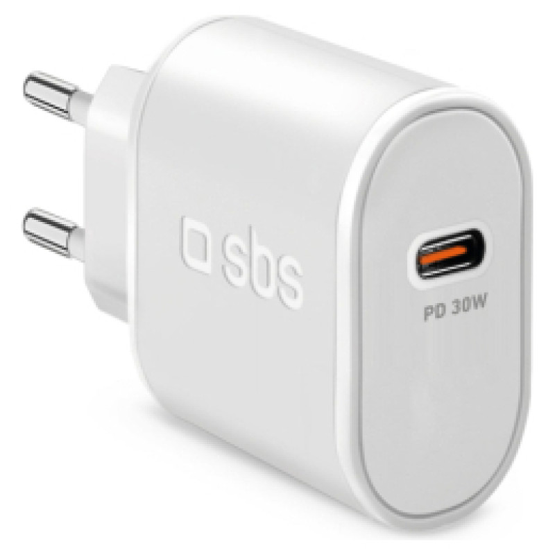 SBS Lādētājs SBS USB-C 30W White