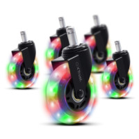 Trust Riteņi datorkrēslam Trust GXT701 RGB LED