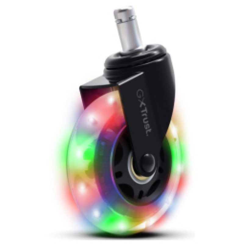 Trust Riteņi datorkrēslam Trust GXT701 RGB LED