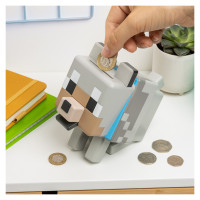 Paladone Minecraft Wolf Shaped Money Box