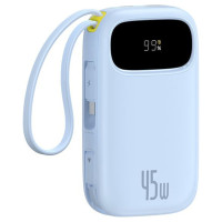 Baseus EnerFill FC21 Qpow 3 Ultra 20000mAh 45W Power Bank with Digital Display and Included Cable - Blue