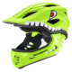 Rockbros TT-32003 Shark Children's Bike Helmet with Detachable Jaw Size S (48-52) - Green