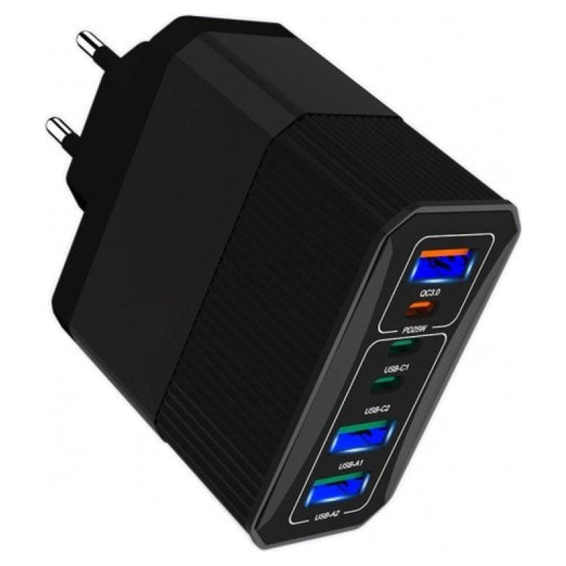 Msonic MY6646K 3xUSB + 3xType C Lādētājs PD/QC3.0