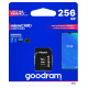 Goodram Microcard 256 GB micro SD XC UHS-I class 10 memory card, SD adapter (M1AA-2560R12)