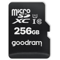 Goodram Microcard 256 GB micro SD XC UHS-I class 10 memory card, SD adapter (M1AA-2560R12)