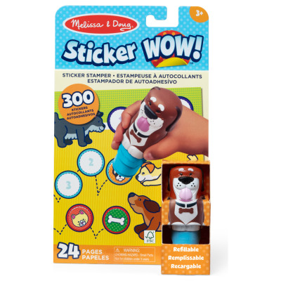 Melissa & Doug Uzlīmju grāmata MELISSA Sticker WOW! Aktivitā&scaron;u komplekts &ndash; Suns