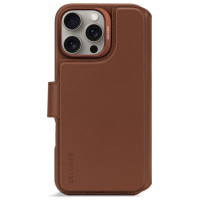 Decoded Leather Detachable Wallet MagSafe Case with Wallet for iPhone 16 Pro Max - Brown