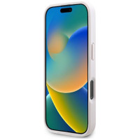 Guess Leather 4G Triangle Strass MagSafe Case for iPhone 16 Pro Max - Pink