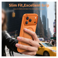 Tech-Protect Magpeak MagSafe CC Case for iPhone 17 Pro - Orange