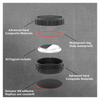 Tech-Protect Etui Tech-Protect 3M Pouch na Apple AirTag 1 / 2 - czarne