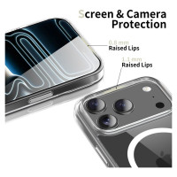 Tech-Protect Flexair Hybrid CC MagSafe Case for iPhone 17 Pro - Clear